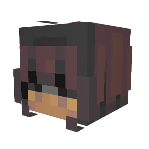 molly_louise Minecraft avatar head, 3D render