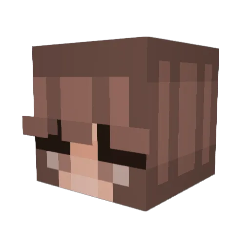 mollybomb Minecraft avatar head, 3D render