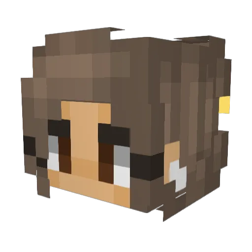 mollymoo99 Minecraft avatar head, 3D render