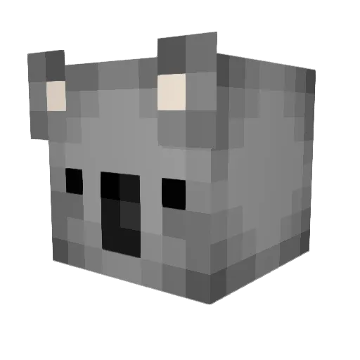 mollypop_ Minecraft avatar head, 3D render