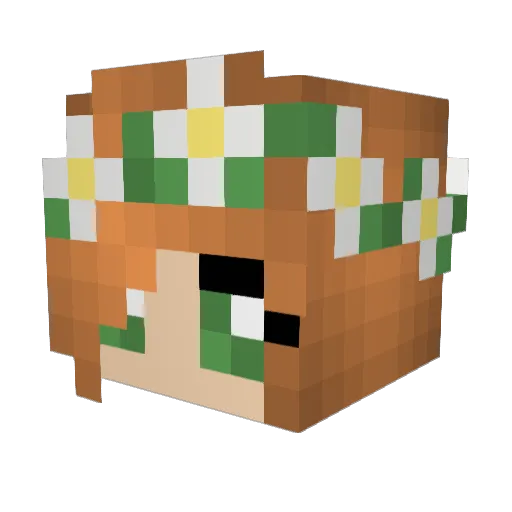 mollyshields Minecraft avatar head, 3D render