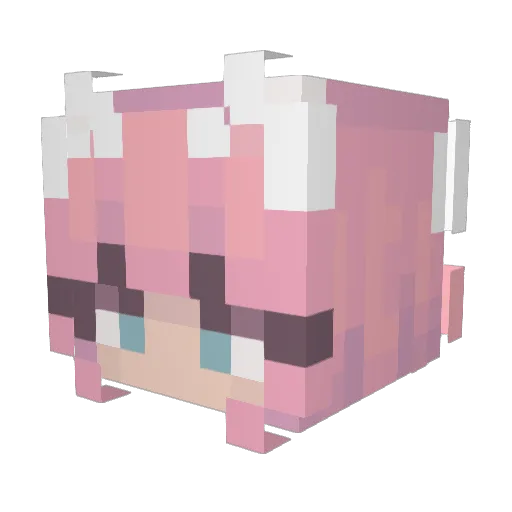 mollysmudge04 Minecraft avatar head, 3D render