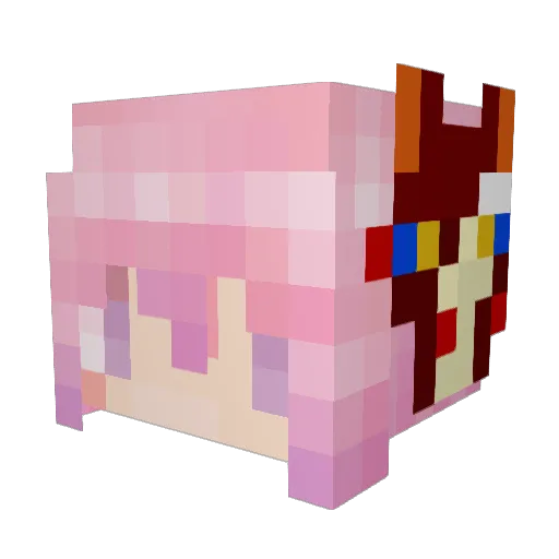 molmol11 Minecraft avatar head, 3D render