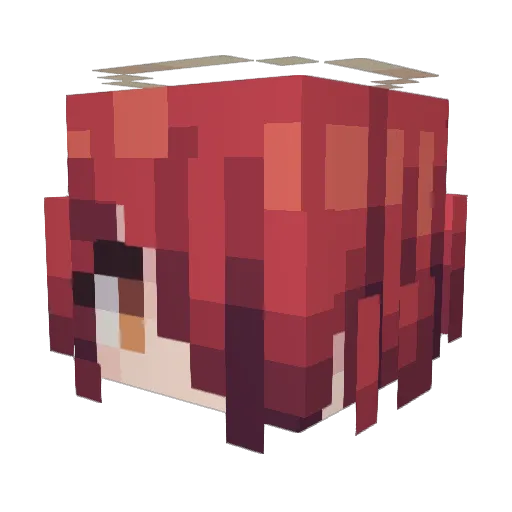 moln_yuri Minecraft avatar head, 3D render
