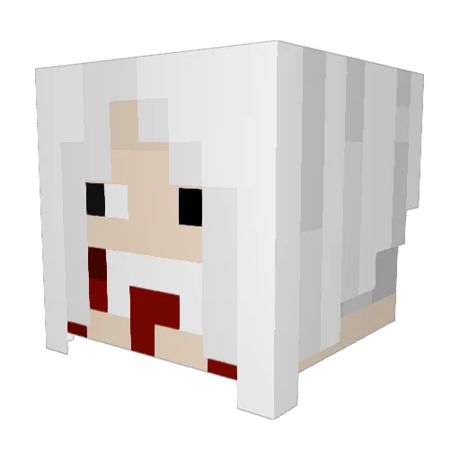 molodoypomidor Minecraft avatar head, 3D render