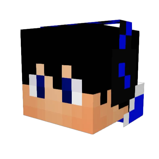 molonmolina Minecraft avatar head, 3D render