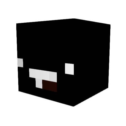 moloram Minecraft avatar head, 3D render