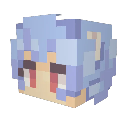 molpol66 Minecraft avatar head, 3D render