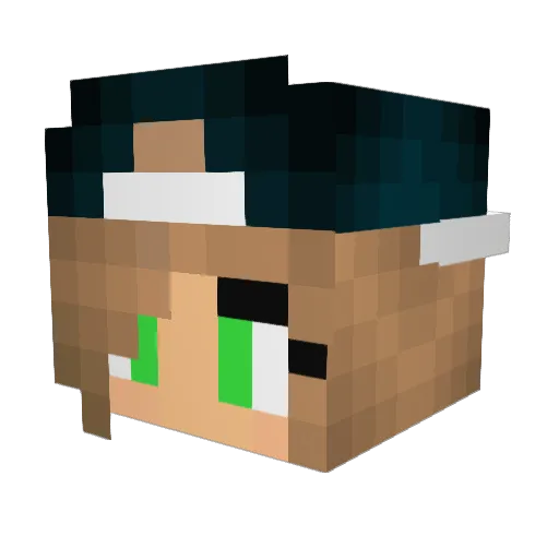 mols97 Minecraft avatar head, 3D render