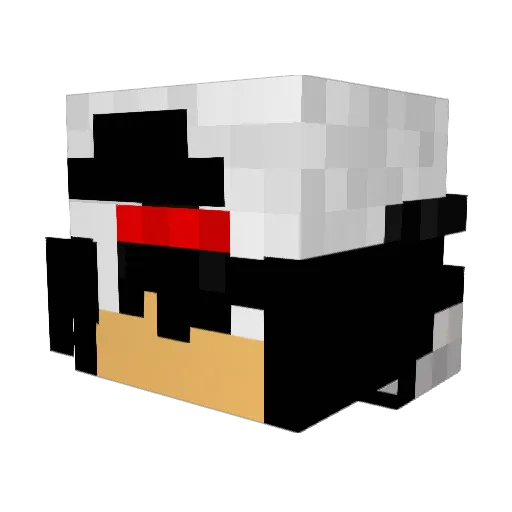 moltenblades Minecraft avatar head, 3D render