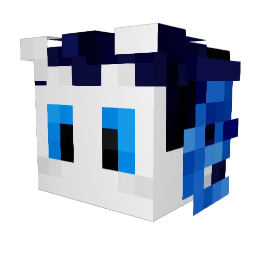 molunjoh Minecraft avatar head, 3D render