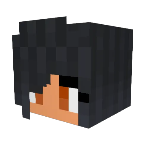 molzym Minecraft avatar head, 3D render