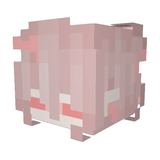 mom1ao Minecraft avatar head, 3D render