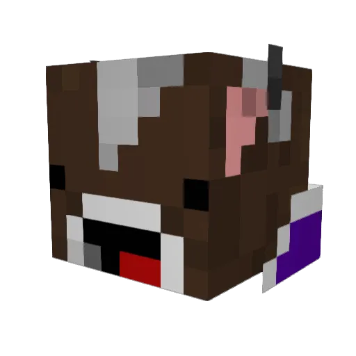 momand Minecraft avatar head, 3D render