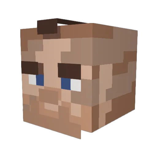 momars97 Minecraft avatar head, 3D render