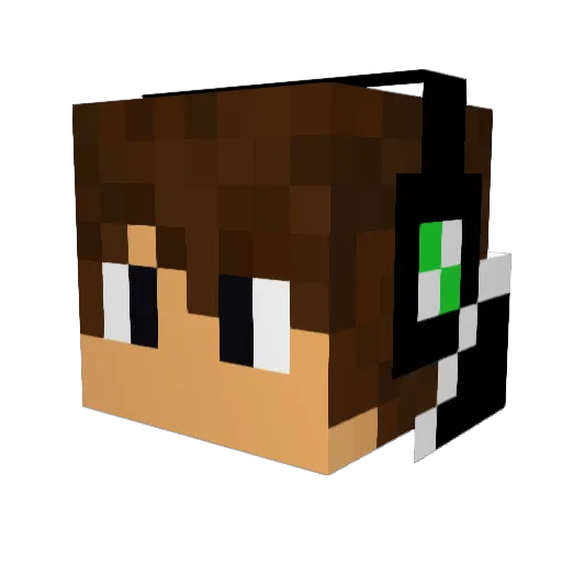 momboss13 Minecraft avatar head, 3D render