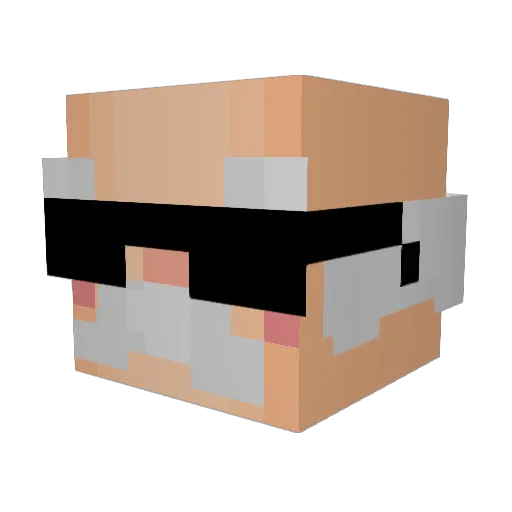 momelie Minecraft avatar head, 3D render