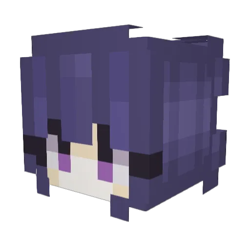 momentofsilence Minecraft avatar head, 3D render