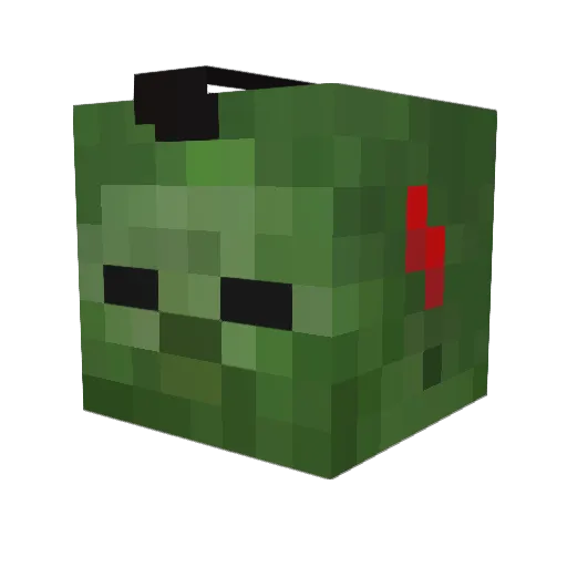 momiado Minecraft avatar head, 3D render