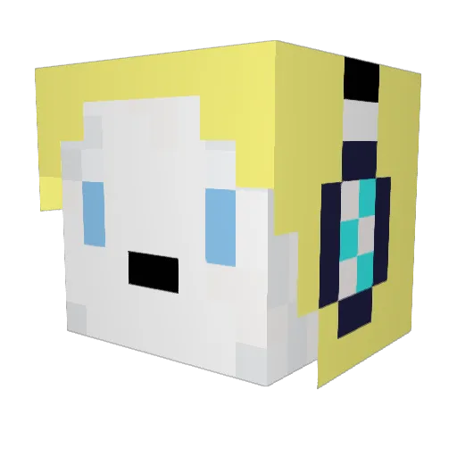 mommae0 Minecraft avatar head, 3D render