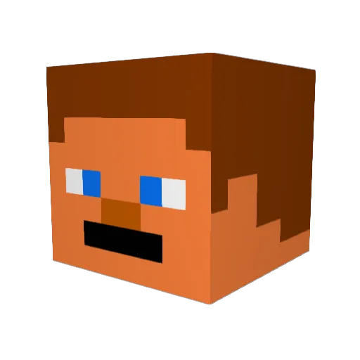 mommypixel Minecraft avatar head, 3D render