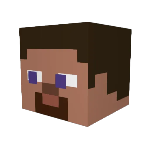 momo696969 Minecraft avatar head, 3D render