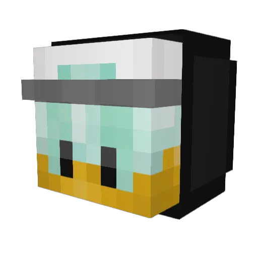 momo_361 Minecraft avatar head, 3D render