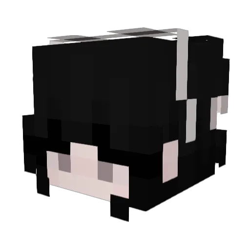 momo_518 Minecraft avatar head, 3D render
