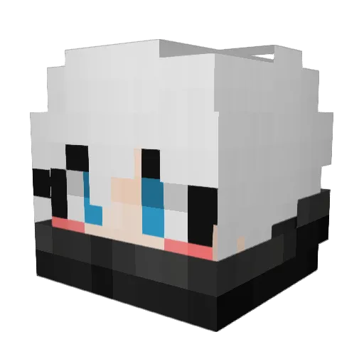 momoname Minecraft avatar head, 3D render