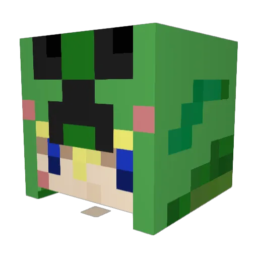 momoreo777 Minecraft avatar head, 3D render