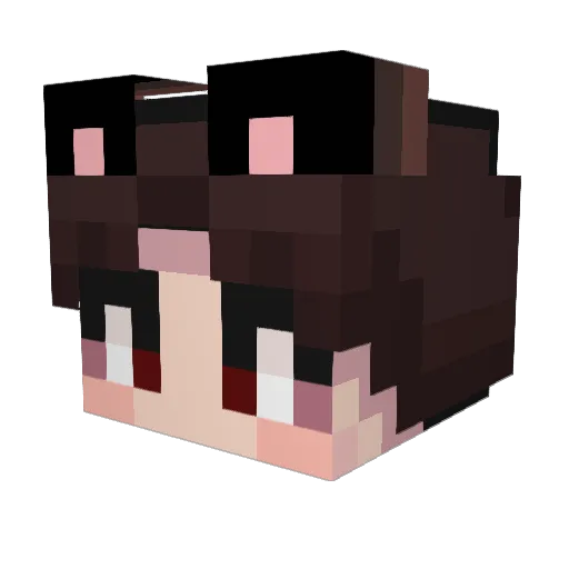 momyong Minecraft avatar head, 3D render