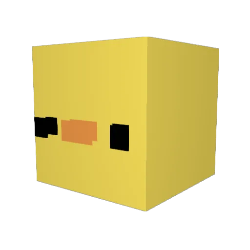 mon34 Minecraft avatar head, 3D render