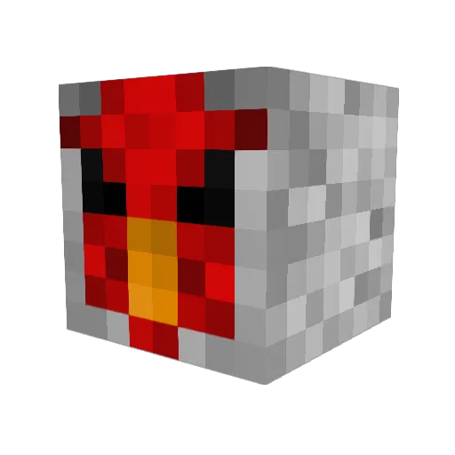 mon6055 Minecraft avatar head, 3D render
