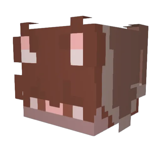 monaSW Minecraft avatar head, 3D render