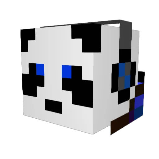 monakrafter Minecraft avatar head, 3D render