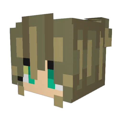 monanana27 Minecraft avatar head, 3D render