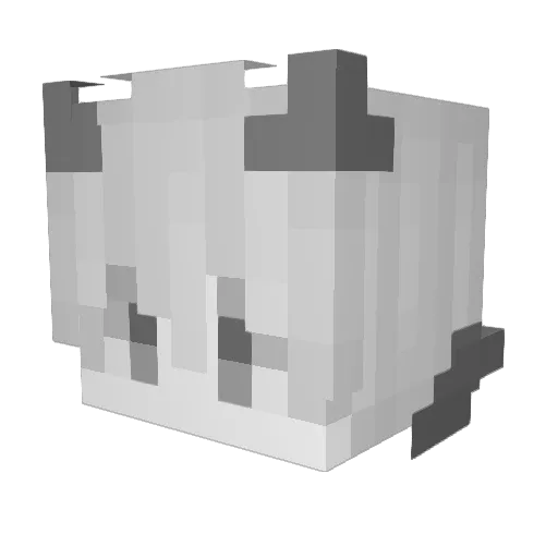 monareza Minecraft avatar head, 3D render