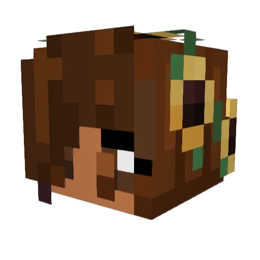 monarxh Minecraft avatar head, 3D render
