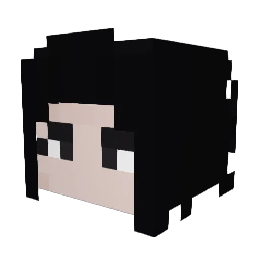monasticism Minecraft avatar head, 3D render