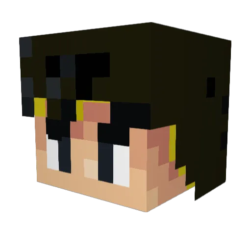 monatise Minecraft avatar head, 3D render