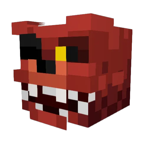 monchey Minecraft avatar head, 3D render