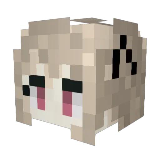 mond_meer Minecraft avatar head, 3D render