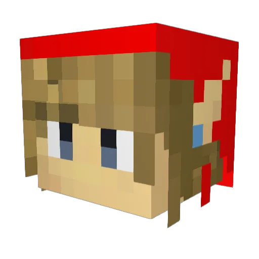 monday362 Minecraft avatar head, 3D render