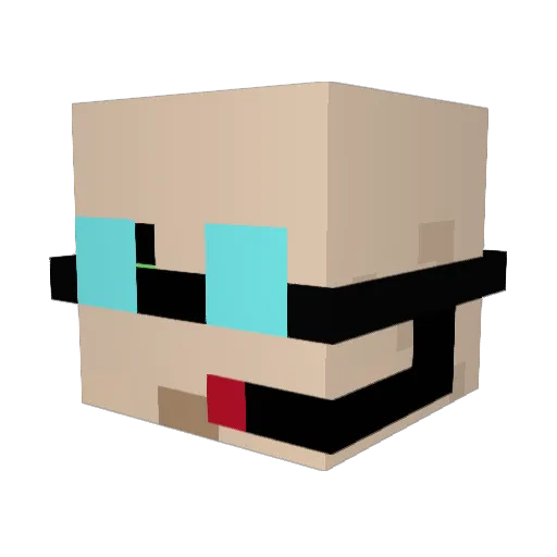 mondingas Minecraft avatar head, 3D render