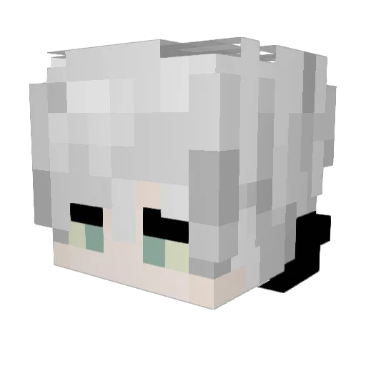 mone_sn Minecraft avatar head, 3D render