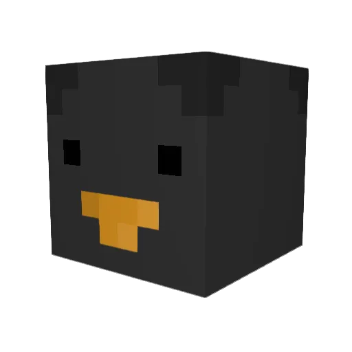 moneen Minecraft avatar head, 3D render