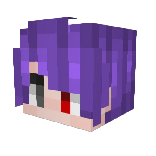 monegkorn Minecraft avatar head, 3D render