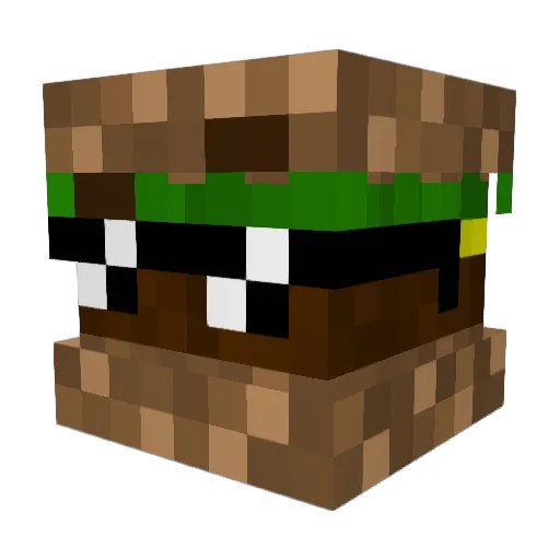 monekydog Minecraft avatar head, 3D render