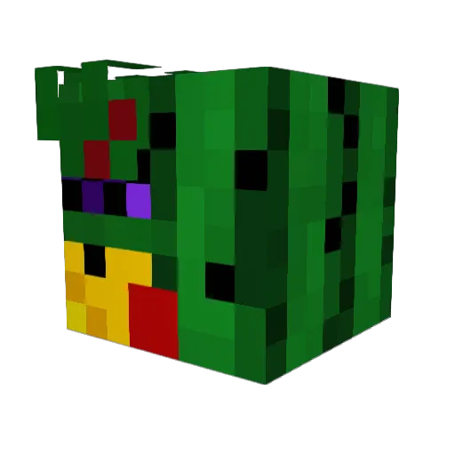 monerdo Minecraft avatar head, 3D render