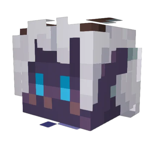 monerelluvia Minecraft avatar head, 3D render